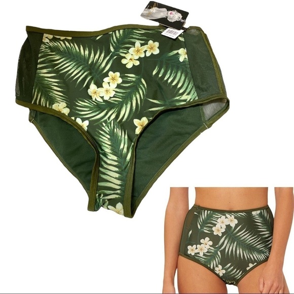 Sexy, Curvy,  High Waisted, Swim Bottoms  NWT - Picture 1 of 8